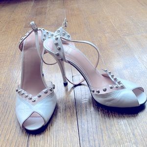 White Stuart Weitzman Pumps